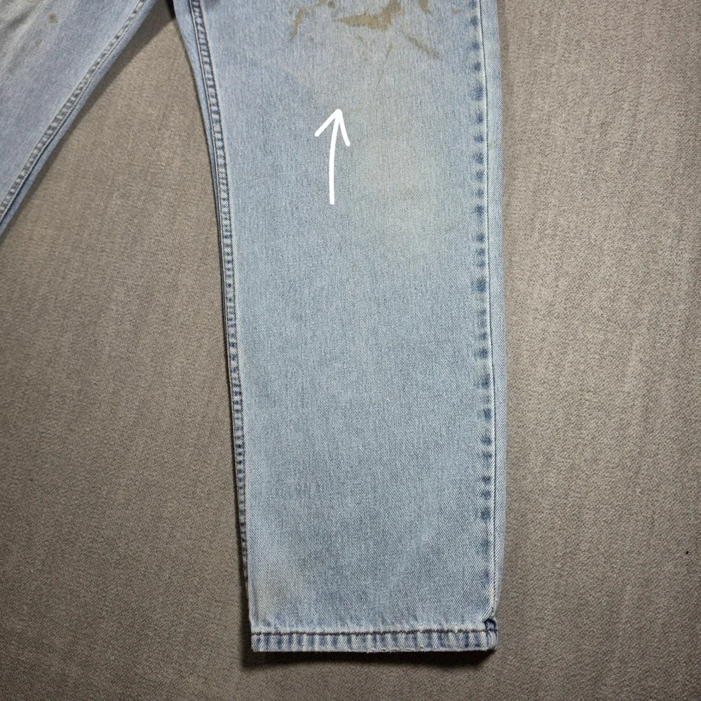 Levi's 550 Relaxed‎ Fit Jeans Men W36 L30 Light Wash Blue Denim Tapered Leg